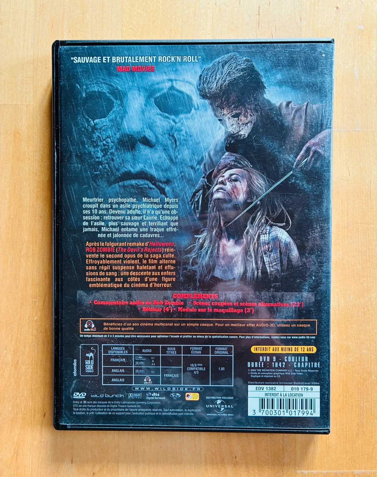 DVD Halloween 2 de Rob Zombie. – photo 3